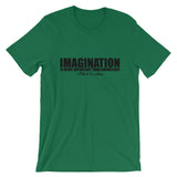 Imagination is More Important than Knowledge Black Graphic Short-Sleeve Unisex T-Shirt