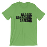 Badass Conscious Creator Black Graphic Short-Sleeve Unisex T-Shirt