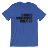 Badass Conscious Creator Black Graphic Short-Sleeve Unisex T-Shirt