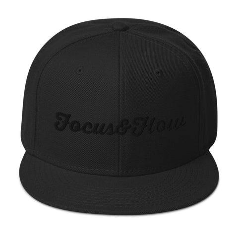 Focus & Flow Signature Black Graphic Snapback Otto Cap